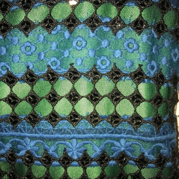 BCBG Manuela Lace Embroidered Strapless Dress - Picture 3 of 8